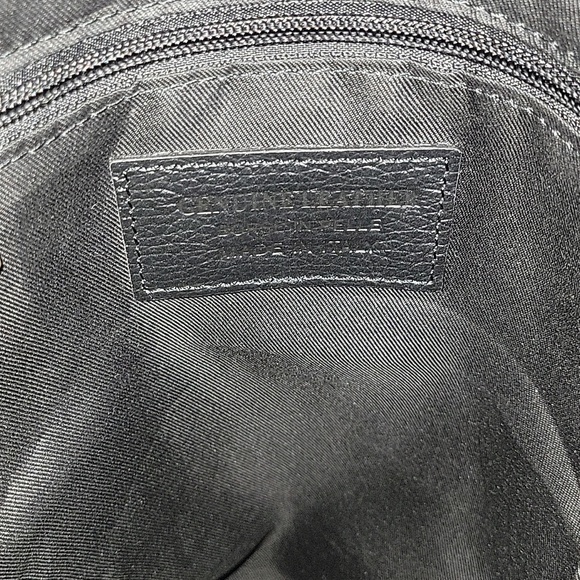 Unicai Firenze Black Pebble Leather Backpack Bag main image 13
